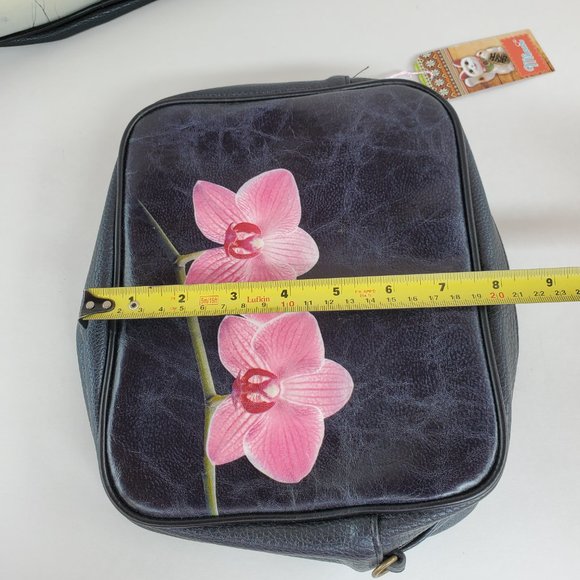 Mlavi Studio Mlair Purse Crossbody Bag Orchid Flower faux/vegan leather - Picture 10 of 11